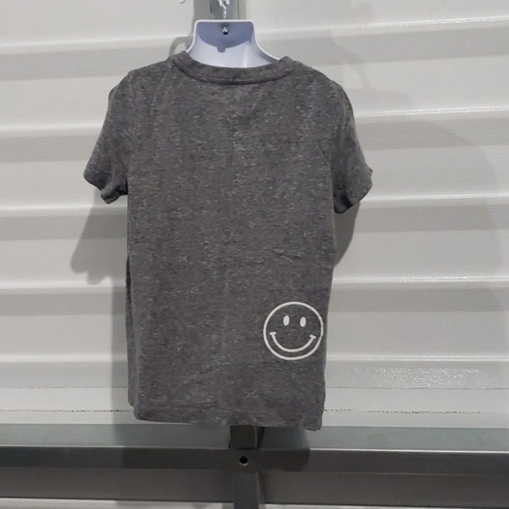 Gymboree Made You Smile Grey and White Tee‎ Shirt